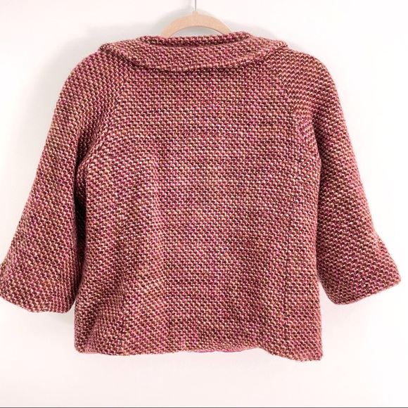 Cool Weather Wool Jacket in Vintage Style Bright Colors with Pockets - Picture 6 of 11